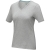 Kawartha dames t-shirt met V-hals grijs gemeleerd