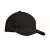 Brushed cotton basebal cap zwart