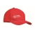 Brushed cotton basebal cap rood