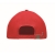 Brushed cotton basebal cap rood