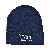 Gebreide muts met fleece navy