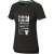 Borax Dames T-shirt met korte mouwen, cool fit, GRS gerecycled zwart