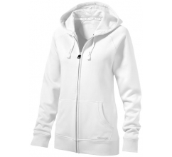 Race full-zip dames sweater met capuchon bedrukken