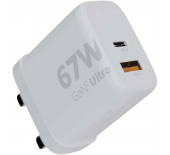 Xtorm XEC067G GaN² Ultra wandoplader 67 W met UK stekker bedrukken